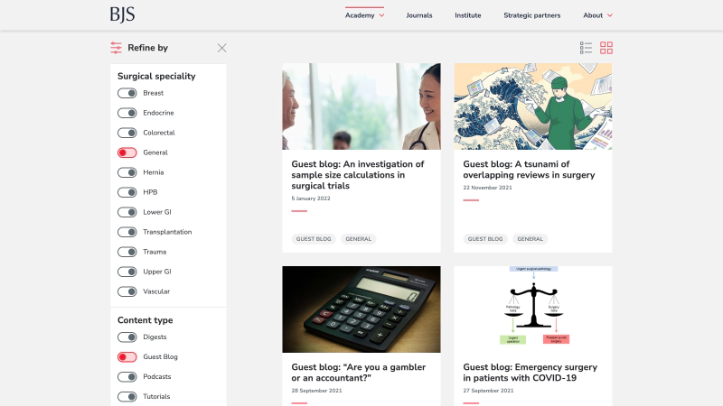 Journal filtering system